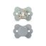 Suavinex SX Pro Ultra Soft Butterfly Shape Baby Pacifier for Babies 6-18 months with Silicone Nipple Physiological Teat Safe for Baby Pack of 2, Color: Green