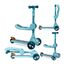 MoMi Kiuru 2-in-1 Scooter and Ride-On, Color: Blue, 6 image