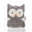 Babyjem Cherry Seeds Filled Velvet Colic Owl Shaped Pillow 0 Months+, Color: Grey, 3 image