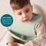 B.Box Silicone Bib with Stay Open Catcher, Color: Blush, 4 image