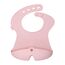 B.Box Silicone Bib with Stay Open Catcher, Color: Blush