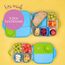 b.box Silicone Snack Cups 2 Pack, Color: Ocean, 4 image