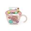 Melii Abacus Snack Container with Finger Trap, Color: pink