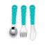 Melii Utensil Set Cat & Bulldog 6 Pcs, Color: Brown & Blue, 5 image