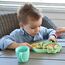 Melii Divided Silicone Suction Plate, Color: Green, 4 image