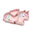 Melii Divided Silicone Suction Plate, Color: pink