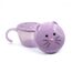 Melii Snack Container with Finger Trap, Color: Purple