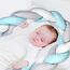 Babyjem Plush Crib & Bed Side Protector 0 Months+, Color: Blue, 3 image