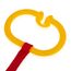 BabyJem Rattle Stroller Ring Oval, Color: yellow, 5 image