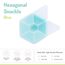 Melii Hexagon Snackle 6 Compartment, Color: Blue, 2 image