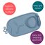 b.box Roll + Go Mealtime Mat with 3 Section Divider and Spoon, Color: Ocean, 2 image