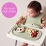 b.box Roll + Go Mealtime Mat with 3 Section Divider and Spoon, Color: Ocean, 5 image