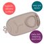 b.box Roll + Go Mealtime Mat with 3 Section Divider and Spoon, Color: Latte, 2 image