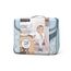 Suavinex Portable High Chair Baby Booster Seat +6M, Allow Baby to Sit & Eat at the Table with the Grown-Ups, Convertible into Bag with Harness, Color: Blue, 2 image