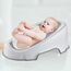 BabyJem Baby Bath Support with Soft Touch Material, Color: pink, 2 image