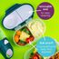 b.box Snackbox Mini Bento Lunch Box, Color: Blue, 3 image