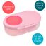 b.box Snackbox Mini Bento Lunch Box, Color: Flamingo Fizz, 2 image