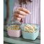 Melii Glass Food Storage Containers with Silicone Sleeve 160 ml 3 Pcs, Color: Pink, Purple,Grey, 3 image