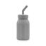 Melii Silicone Water Bottle with Straw 230 ml, Color: Grey