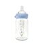 Farlin Heat Resistant α-33 Glass Wide Neck Feeding Bottle 160ml Heart - Blue, 2 image