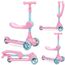 MoMi Kiuru 2-in-1 Scooter and Ride-On, Color: pink, 6 image