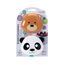 Melii Snack Food Storage Container with PP Base 232 ml 2 Pcs, Color: Brown & White, 3 image
