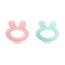 Suavinex Rabbit Teether for Baby +0 Months Made of One-piece Silicone, Helps Soothe Inflamed Gums & Stimulates Fine Motor Skills - Assorted Colors