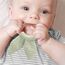 Babyjem Amigurumi Wooden Ring Teether for Baby 4+ Months, Color: Green, 3 image