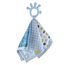 Babyjem Relaxing Cloth with Patchwork Teether 0+ Months - Blue