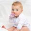 BabyJem Baby Teething Gloves Hedgehog, Color: pink, 2 image