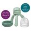 b.box Silicone Fresh Food Feeder with Tripod Design and Cap, Color: Sage, 2 image