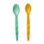Babyjem Baby Food Spoon 2 Pcs, Color: Green & Yellow