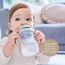 b.box Sippy Cup | Drink from Any Angle | Fliptop, Weighted Straw, Leak Proof & Easy Grip | From 6m+ | 240ml, Color: Blue, 3 image