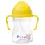 b.box Sippy Cup | Drink from Any Angle | Fliptop, Weighted Straw, Leak Proof & Easy Grip | From 6m+ | 240ml, Color: Lemon