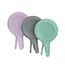 b.box Mini Flork 3 Pack Toddler Training Utensil Set - Pastel Sage/Silver/Pink
