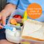 b.box Mini Spoon 3 Pack Soft Silicone Baby Spoons Set - Pastel Sage/Silver/Pink, 4 image