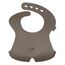 B.Box Silicone Bib with Stay Open Catcher, Color: Brown, 2 image