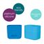 b.box Silicone Snack Cups 2 Pack, Color: Ocean, 2 image