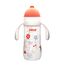 Farlin Grow With Colors PP Wide Neck Drinking Cup with Handle 270ml 6M+ Sliding Lid, Color: Orange