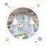 Farlin Grow With Colors PP Wide Neck Drinking Cup with Handle 270ml 6M+ Sliding Lid, Color: Green, 8 image