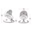 MoMi Kenani Electric Baby Bouncer, Color: Light Grey, 3 image