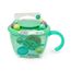 Melii Abacus Snack Container with Finger Trap, Color: Mint