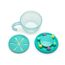 Melii Abacus Snack Container with Finger Trap, Color: Turquoise, 4 image