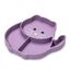 Melii Divided Silicone Suction Plate, Color: Purple