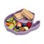 Melii Divided Silicone Suction Plate, Color: Purple, 2 image