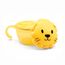 Melii Snack Container with Finger Trap, Color: yellow