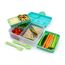 Melii 2 Tier Bento Lunch Box, Color: Turquoise, 4 image