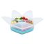 Melii Hexagon Snackle 6 Compartment, Color: Blue