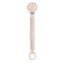 Suavinex Baby Pacifier Clip Made of Soft Fabric Attached to Baby's Clothing Prevent Pacifiers Falling on Floor 0+ Months, Color: pink