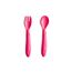 Babyjem Baby Spoon and Fork Set 12+ Months, Color: red, 2 image